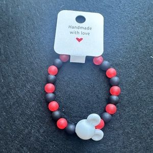 Mickey Mouse Bracelet - red black & white